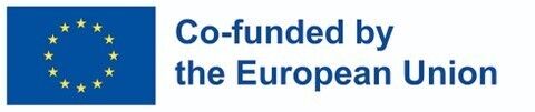 Fáni ESB og text: Co-funded by the European Unions